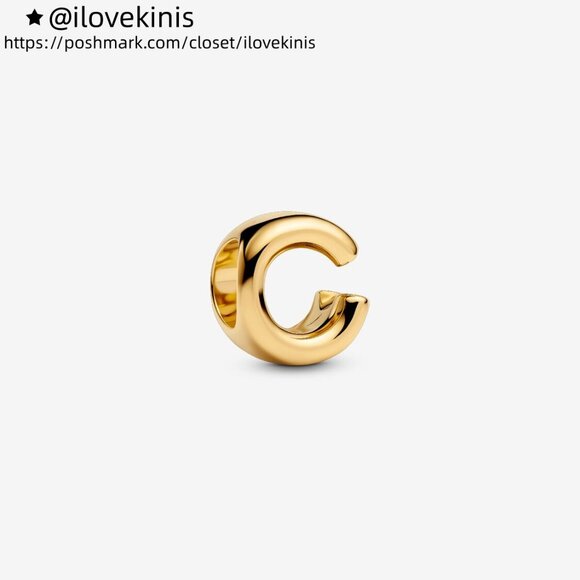 Pandora Letter C Alphabet Charm - Picture 1 of 5
